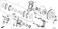 45022T4NH10-Set, pad fr