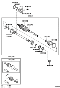 0442708111-BOOT KIT, FRONT DRIVE SHAFT, IN & OUTBOARD, RH