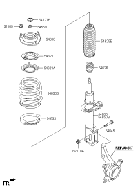 54651D8020-STRUT ASSY-FR,LH