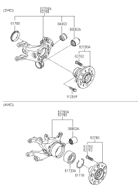 527103W000-CARRIER ASSY-RR AXLE LH