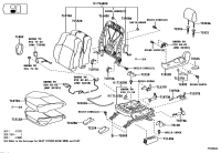 7181260350C0-SHIELD, FRONT SEAT CUSHION, LH