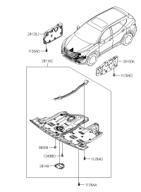29110A1000-Pnl assy-under cover