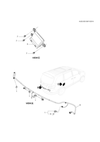 9005593-Sensor, parking assist warning (incl 9)