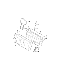 6RD885501B-Mount assy., back