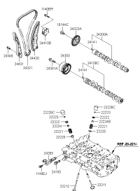 222122B400-VALVE, EXHAUST