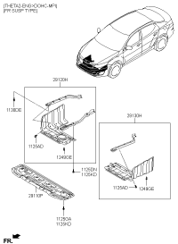 291104M000-PNL ASSY-UNDER COVER