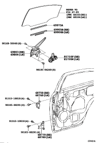 6875020121-HINGE ASSY, REAR DOOR, UPPER RH