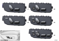 61316812134-Switch, seat adjust, rh/lh