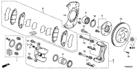 45022T2GA01-Set, pad fr