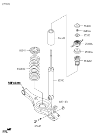 55310D8020-SHOCK ABSORBER ASSY-REAR