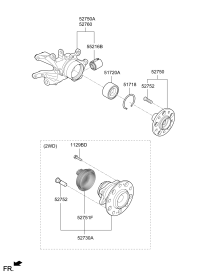 52720C9100-CARRIER ASSY-REAR AXLE,RH