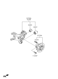 527104M000-CARRIER ASSY-RR AXLE LH