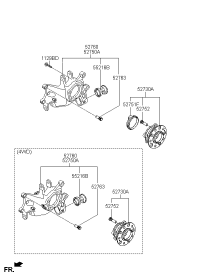 52720D3200-CARRIER ASSY-REAR AXLE,RH