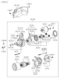 3616921740-HOLDER & BRUSH ASSY