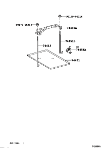 7445152070-BOLT, BATTERY CLAMP