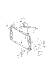 4M0805594-Bracket assy-cowl, w/coolant cooler
