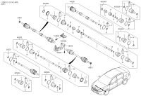 49500D1100-JOINT ASSY-CV LH