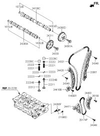 242002G200-Camshaft assy-exhaust