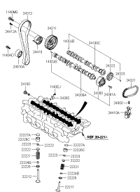 2441023050-Tensioner assy-vlv timing belt