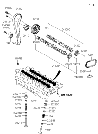 2431223002-BELT-VALVE TIMING