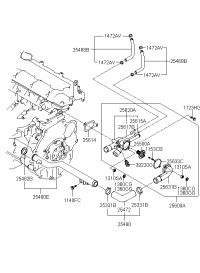 2548023100-Hose assy-water inlet