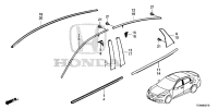 MOLDING ASSY., R. FR