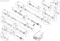 49500D1000-JOINT ASSY-CV LH