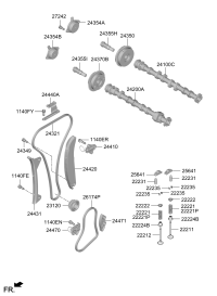 244102JTA0-Tensioner assy-vlv timing belt