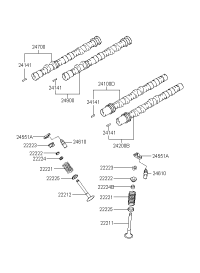 247003B300-CAMSHAFT ASSY-EXHAUST RH