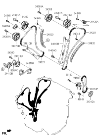 244103CGA3-TENSIONER ASSY-TIMING CHAIN