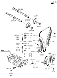 244102G101-TENSIONER ASSY-TIMING CHAIN