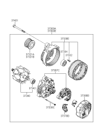 373002G501-ALTNTR ASSY