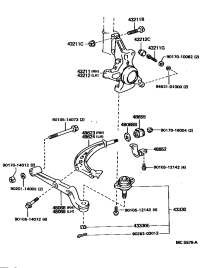 4321228030-KNUCKLE, STEERING, LH