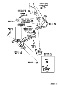4321133060-KNUCKLE, STEERING, RH