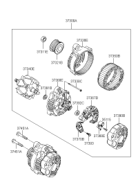 373003C120-ALTERNATOR, 12V 80A 4PK, TOYOTA