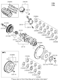 2102037200-BEARING PAIR SET-CRANKSHAFT
