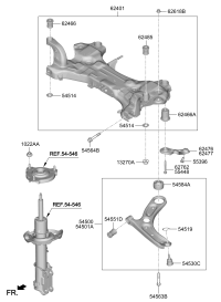 54500F0500-ARM COMPLETE-FR LWR,LH