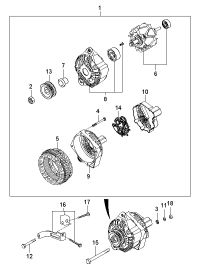 3746023501-BRACKET-GENERATOR