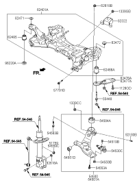 545002W500-ARM COMPLETE-FR LWR,LH