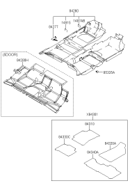 8433008500XU-Carpet fr lh