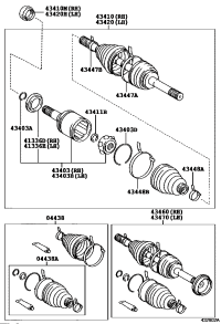 0443860021-BOOT KIT, FRONT DRIVE SHAFT