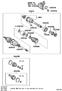 434100T010-SHAFT ASSY, FRONT DRIVE, RH