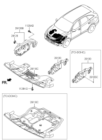 291103J100-Pnl assy-under cover