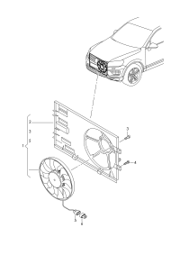 7P0121203K-Radiator, fan