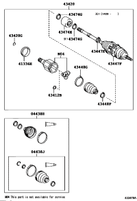 434200T010-SHAFT ASSY, FRONT DRIVE, LH