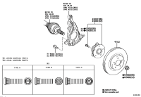 43550F4060-HUB & BEARING ASSY