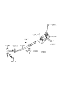 437001F100-LEVER COMPLETE-GEAR SHIFT