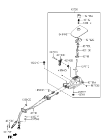 437002X100ALK-LEVER COMPLETE-GEAR SHIFT