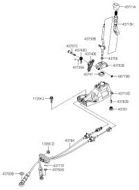 437101G000-BRACKET-ENGINE SUPP*