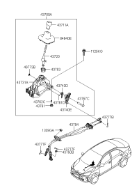 43700H7110-LEVER ASSY-MTM